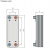 Теплообменник паяный пластинчатый Alfa Laval AXP10 Теплообменник паяный пластинчатый Alfa Laval AXP10