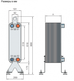 Теплообменник паяный пластинчатый  Alfa Laval AC220EQ