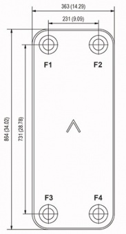 Теплообменник паяный пластинчатый Swep B65